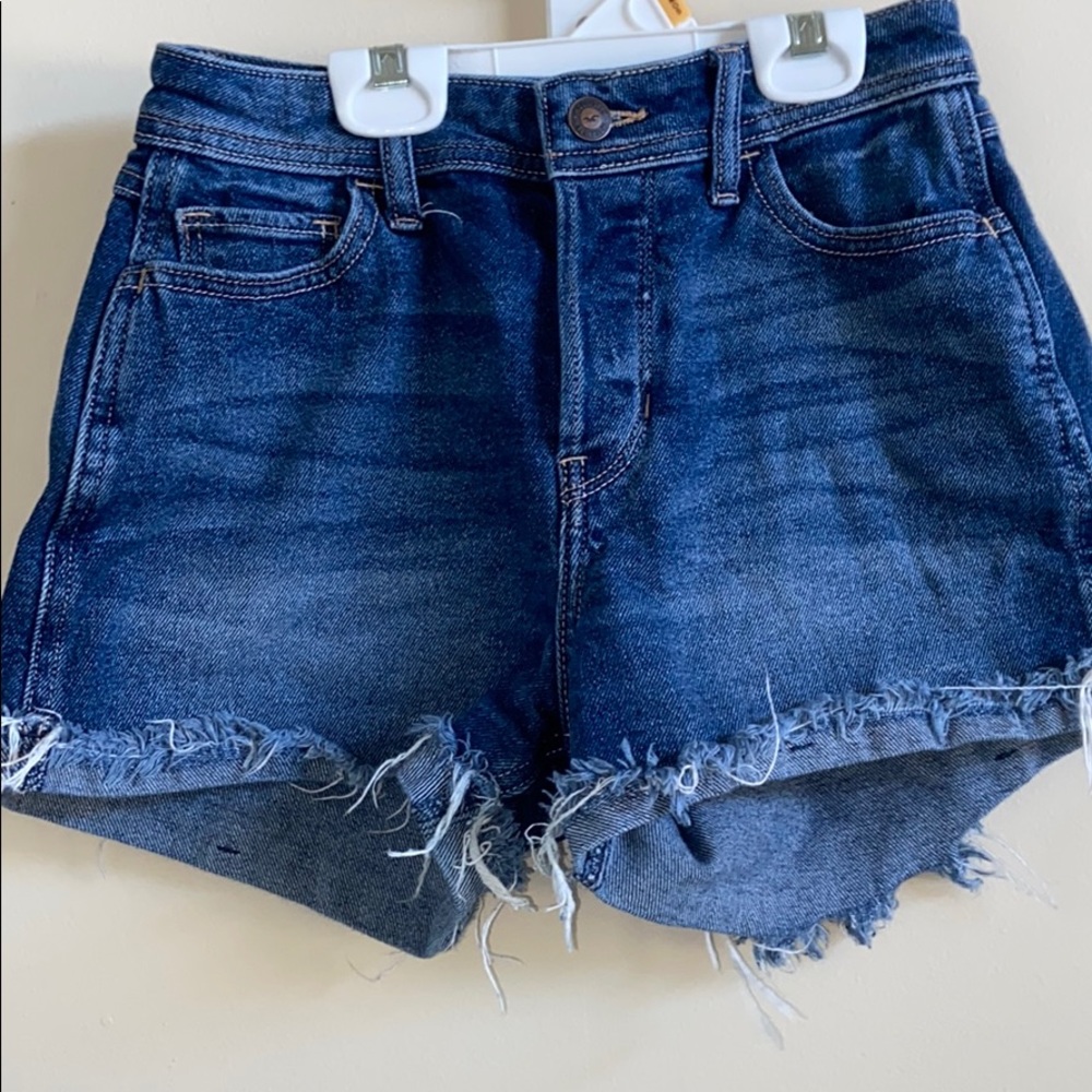 Hollister jean shorts.